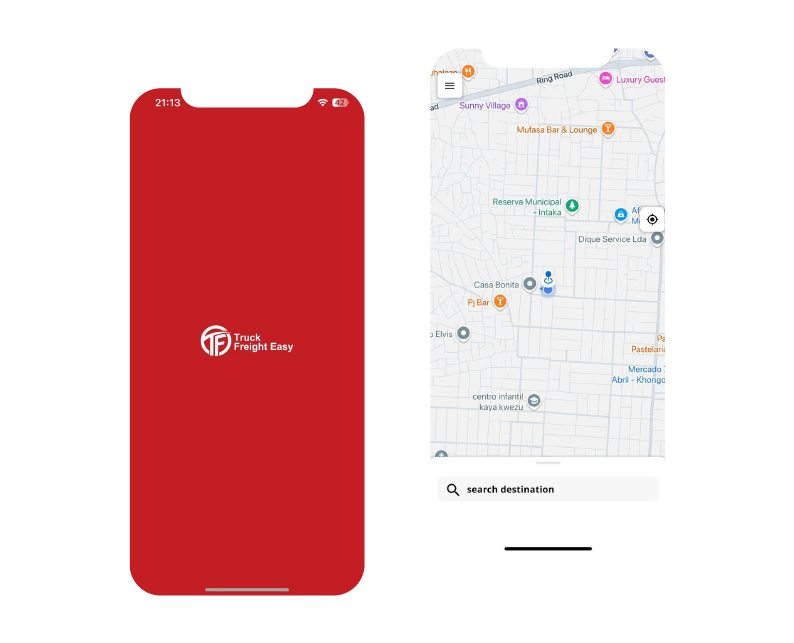 Appvilla mobile app's UI